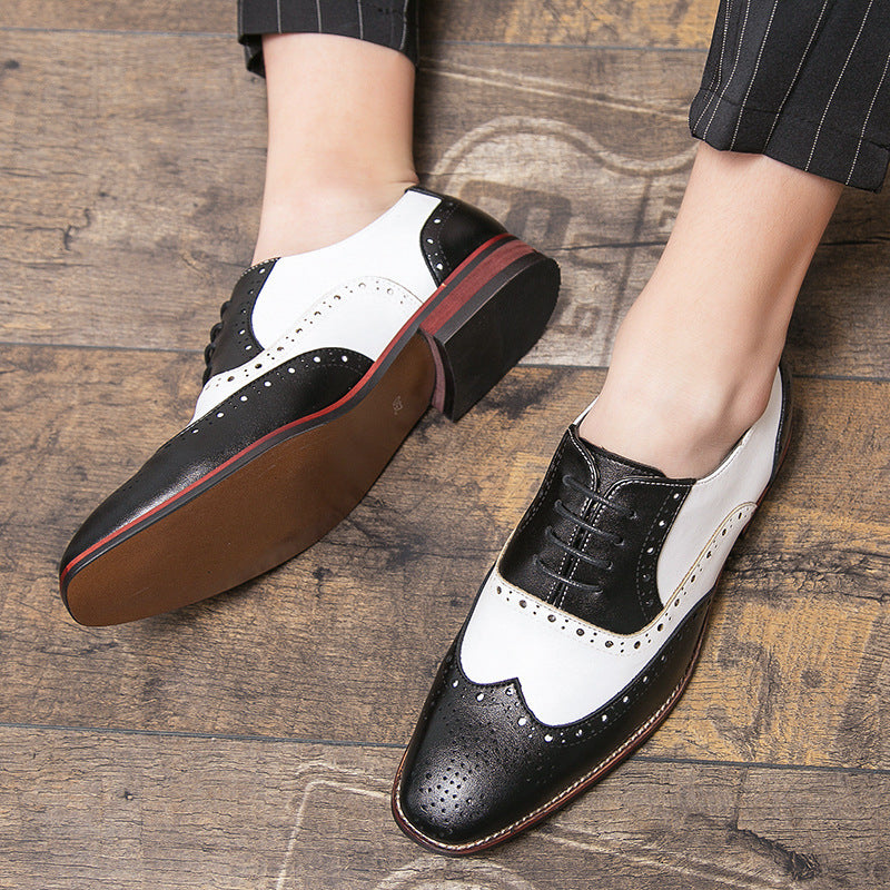 Damen elegante Brogues aus hochwertigen Leder mit klassischem Design R&B