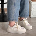 Damen Chunky Sneakers mit atmungsaktiver Textiloberfläche und stabiler Sohle