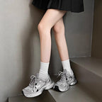Damen Lauf- und Freizeitsneaker mit atmungsaktivem Obermaterial und gepolsterter Sohle R&B