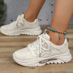 Damen Sportliche Sneakers mit atmungsaktivem Obermaterial und rutschfester Sohle R&B