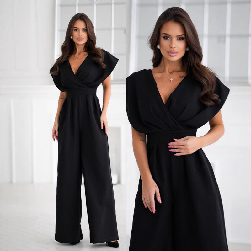 Damen Eleganter weitbeiniger Jumpsuit R&B 1751425707