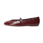 Damen Ballerinas mit elegantem Riemchenverschluss und glänzendem Obermaterial R&B