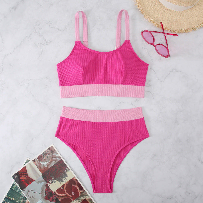 Damen Sport-Bikini-Set mit elegantem Design und verstellbaren Trägern R&B