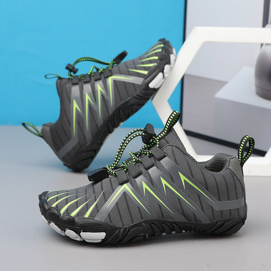 Unisex nan strapazierfähiger Multiaktiv-Wasserschuh mit stoßdämpfender Zehenschutzkappe und Schnellzugverschluss R&B