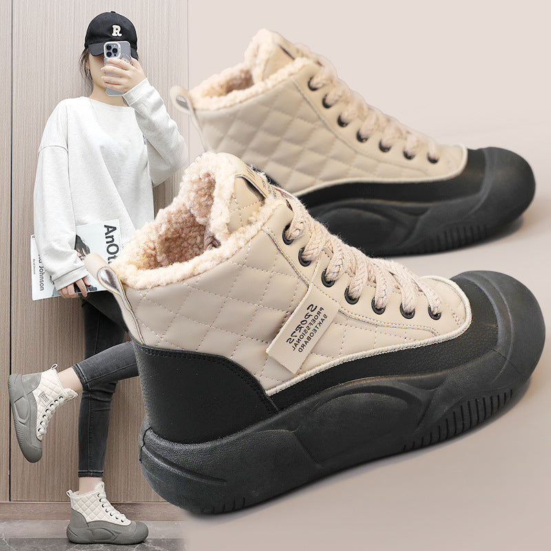 Damen modische Winterboots mit kuscheligem Innenfutter und robuster Sohle R&B