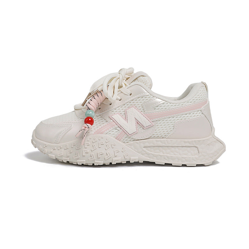 Damen Sportliche Sneaker mit flexibler Laufsohle und atmungsaktiver Netzstruktur R&B