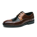 Herren Elegante Schnürschuhe mit zweifarbiger Lederoptik R&B