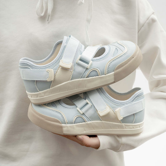 Damen Sneakers mit praktischem Klettverschluss und atmungsaktiver Oberflächenstruktur R&B