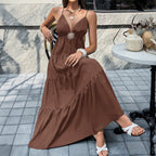 Damen Maxikleid mit zartem Verzierungsdetail R&B