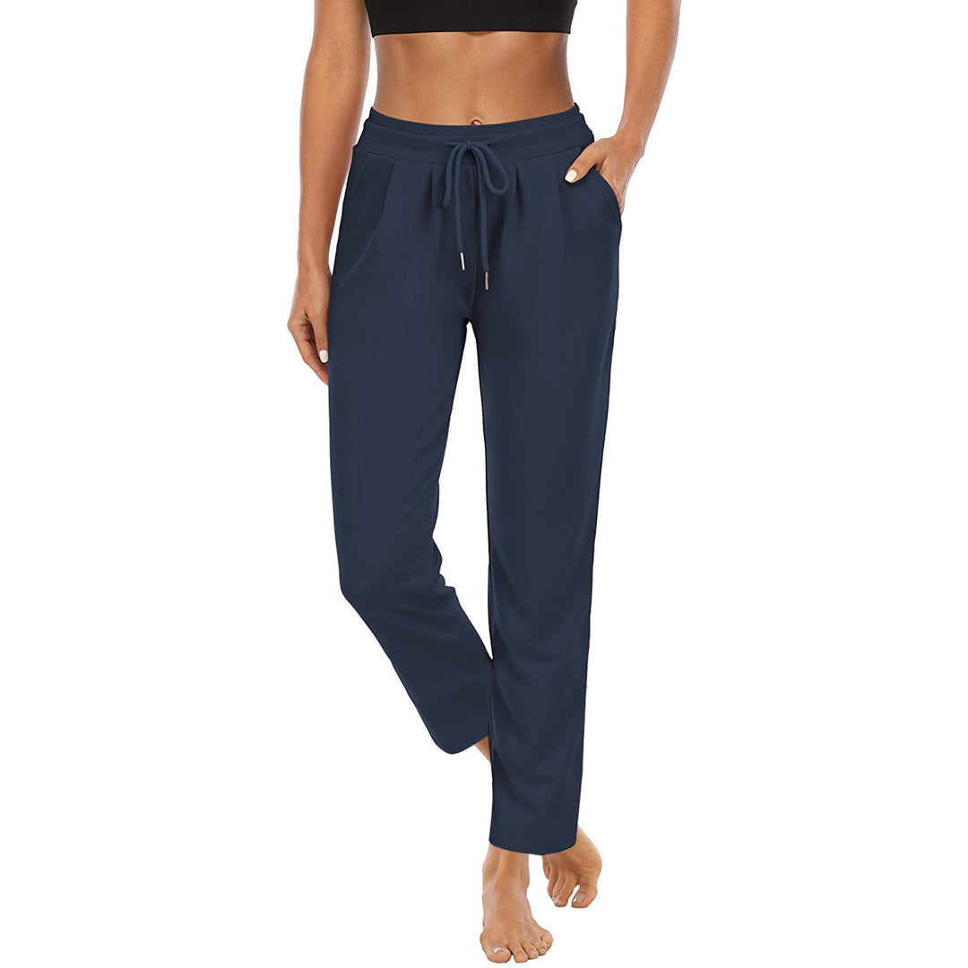 Damen bequeme Freizeithose mit elastischem Bund und seitlichen Taschen R&B