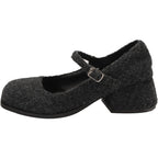 Damen Ballerina-Schuhe mit modischem Riemchen und hochwertiger Oberflächenstruktur R&B