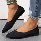Damen spitze Ballerinas mit strukturiertem Obermaterial R&B