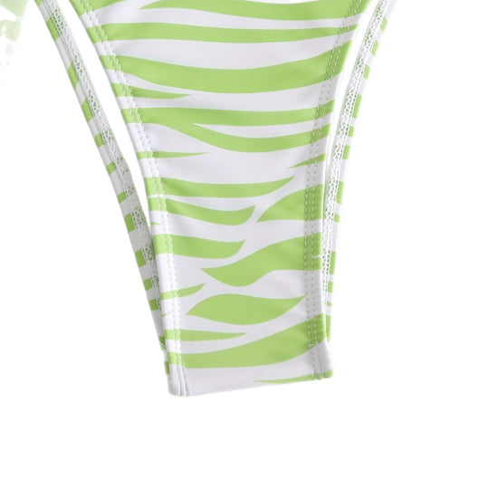 Damen Triangel-Bikini Set mit modischer Wickeltunika R&B