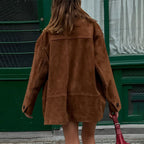 Damen Wilde Velourjacke im lässigen Chic R&B
