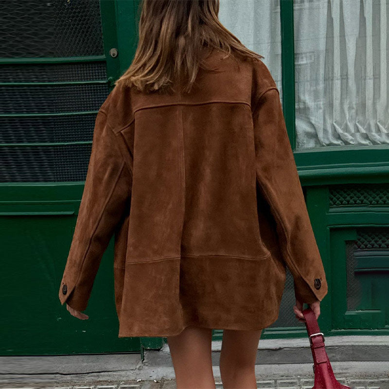Damen Wilde Velourjacke im lässigen Chic R&B