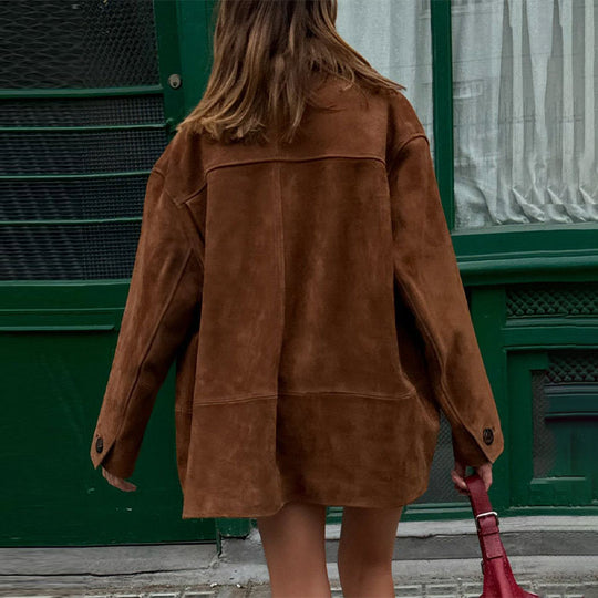 Damen Wilde Velourjacke im lässigen Chic R&B