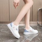 Damen modische Sneakers mit stoßdämpfender Sohle und eleganter Schnürung R&B