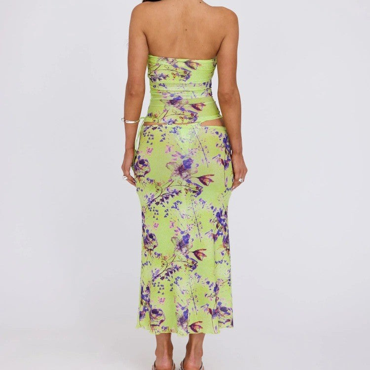 Damen Strandkleid mit verstellbarem Bund R&B