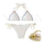 Damen Triangel-Bikini mit stylischen BindR&Bändern R&B