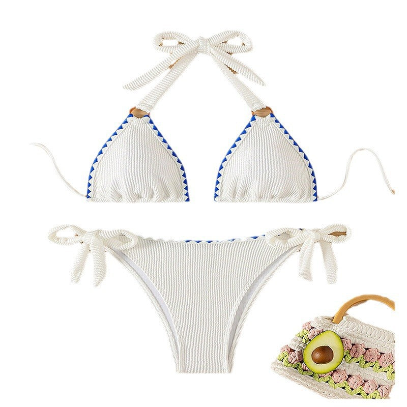 Damen Triangel-Bikini mit stylischen BindR&Bändern R&B