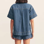 Damen Jeansrock mit asymmetrischem Schnitt und praktischen Taschen R&B