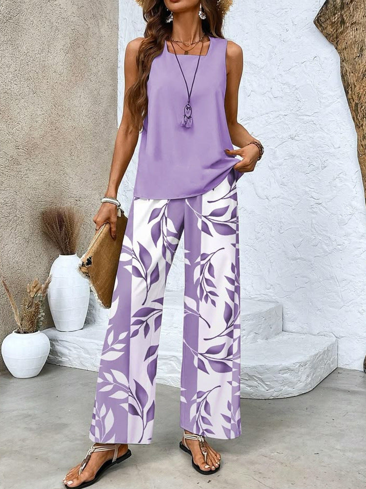 Damen Lässiges Set mit weitem Schnitt und floralem Design R&B