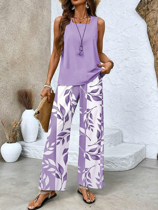 Damen Lässiges Set mit weitem Schnitt und floralem Design R&B