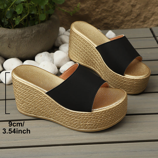 Damen Wedge-Pantoletten mit elegantem Design und komfortablem Fußbett R&B