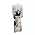 Damen Maxikleid mit floralem Design und praktischen Taschen R&B