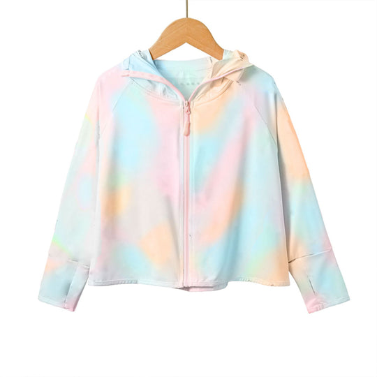 Mädchen funktionale UV-Schutzjacke mit Kapuze R&B