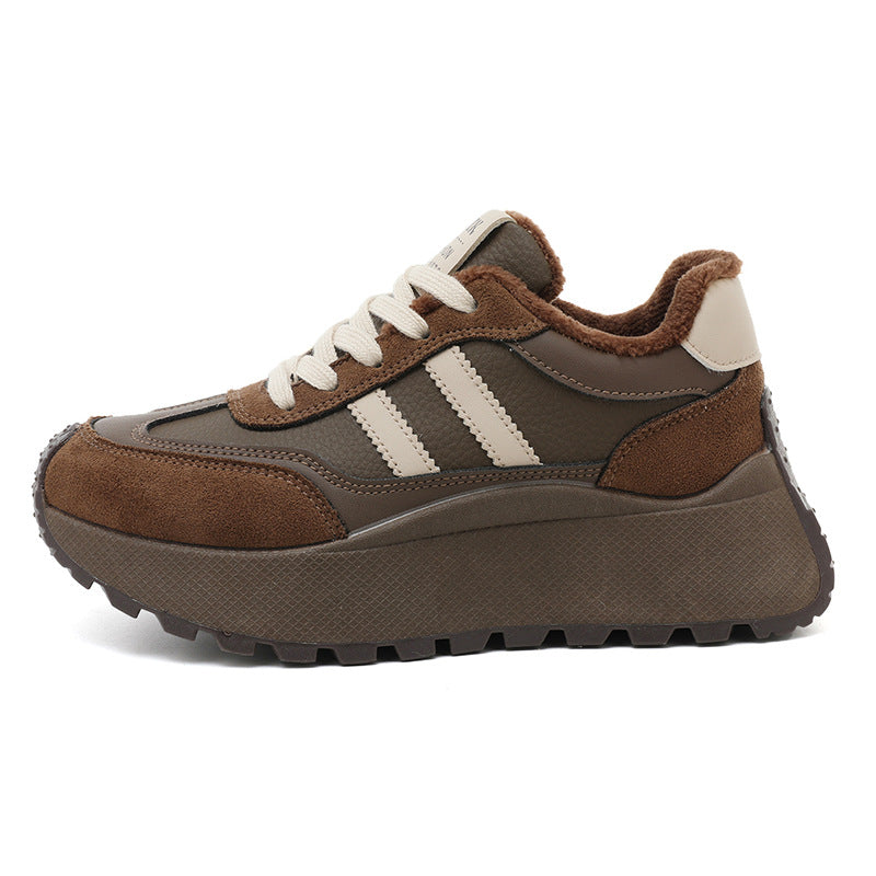 Damen Chunky Sneakers mit kuscheligem Innenfutter und rutschfester Sohle R&B