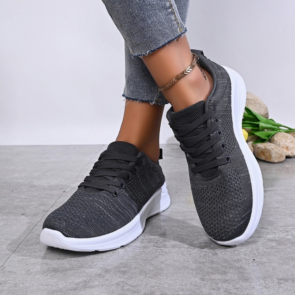 Damen Atmungsaktive Freizeitsneaker R&B
