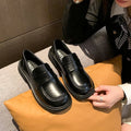 Damen Modische Loafers mit breitem Klettverschluss und robuster Sohle R&B