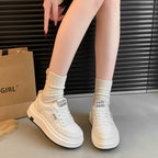 Damen Plattform Sneakers mit modischer Silhouette und rutschfester Außensohle R&B