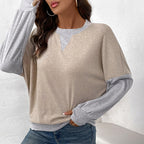 Damen lässiger Pullover R&B