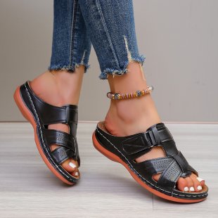 Damen Komfort-Sandalen mit verstellbaren Riemen und atmungsaktiver Sohle R&B