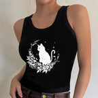 Damen Crop-Top mit einzigartigem Design und modischem Schriftzug R&B