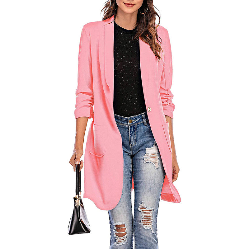 Damen Stretchiger Blazer mit modernem Schnitt und Taschen R&B
