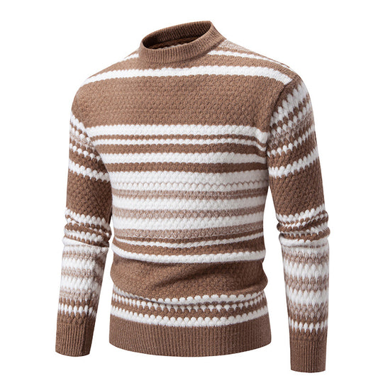 Herren Strickpullover mit strukturiertem Muster R&B
