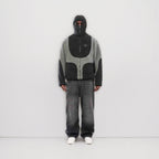 Herren Gemütliche Teddyjacke mit Kontrastnähten R&B