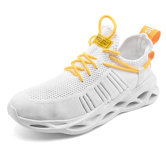 Damen Sportliche Leichtgewicht Laufschuhe mit atmungsaktiver Mesh-Oberfläche und dämpfender Sohle R&B