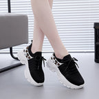 Damen Sportliche Sneakers mit modernem Leopardenmuster und dämpfendem Fußbett R&B