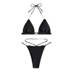 Damen Triangel-Bikini mit verführerischem Schmuckdetail R&B