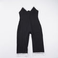 Damen Jumpsuit mit Spitzenrand und verführerischem Dekolleté R&B