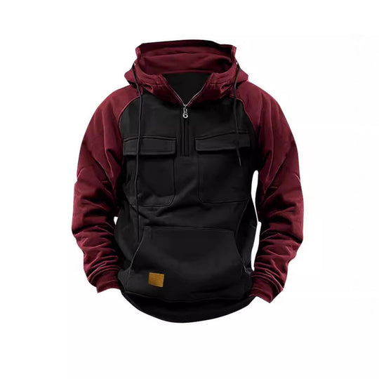 Herren Funktioneller Hoodie mit praktischen Taschen und innovativem Design R&B