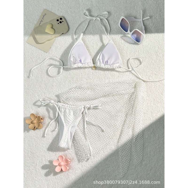 Damen Triangel-Bikini mit Netzdesign R&B