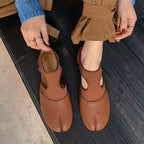Damen Ballerinas mit innovativem Zehenteil und elastischem Riemendesign R&B