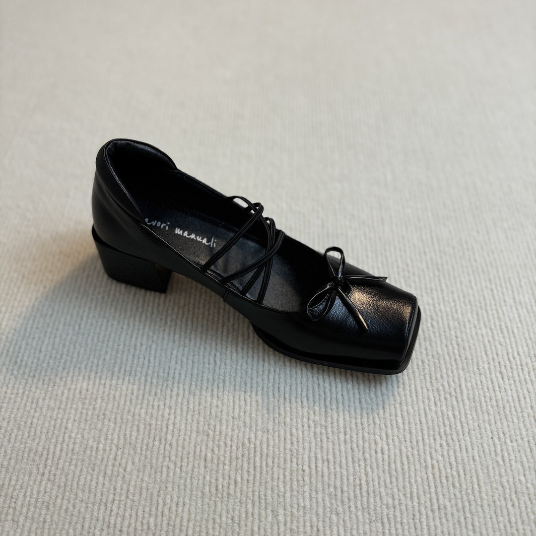 Damen Ballerinas mit eleganter Schnürung und dekorativem Schleifen-Detail R&B