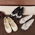 Damen Elegante und verspielte Ballerinas mit Schleifen-Detail R&B