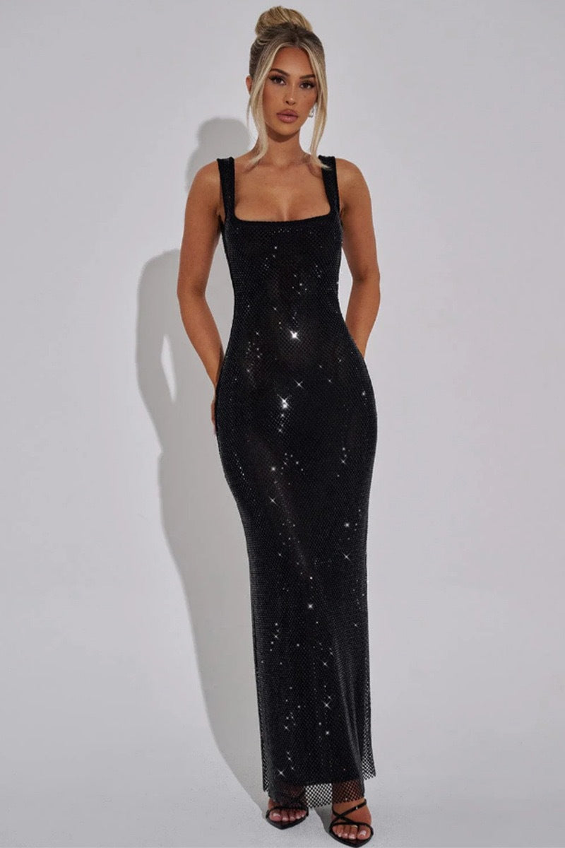 Damen Glamouröses Pailletten-Abendkleid mit figurbetontem Schnitt R&B